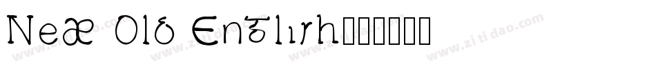 New Old English字体转换